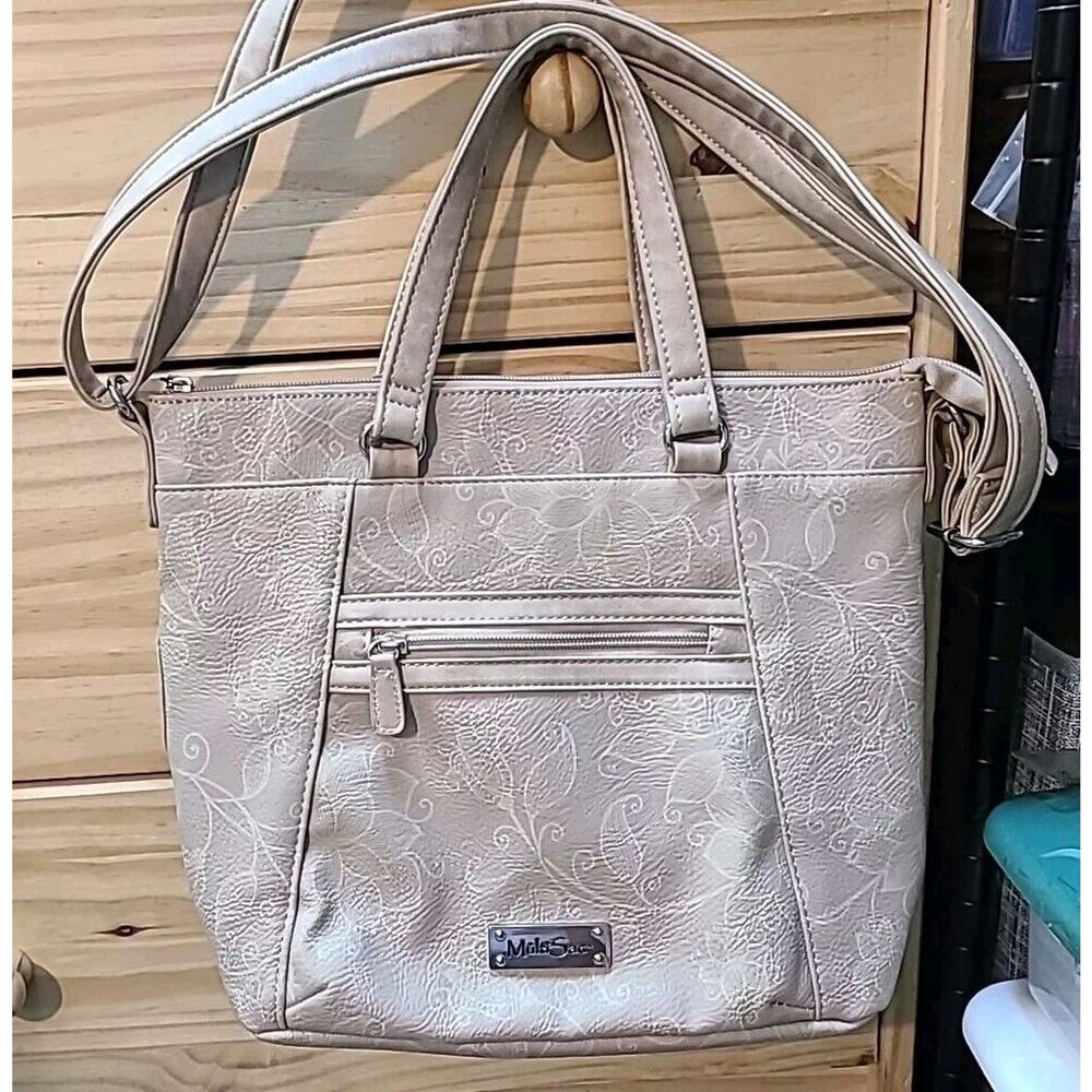 MultiSac Haven Floral Vegan Leather Crossbody Handbag EUC